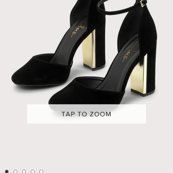 Black Velvet Heels - Picture 8 of 9